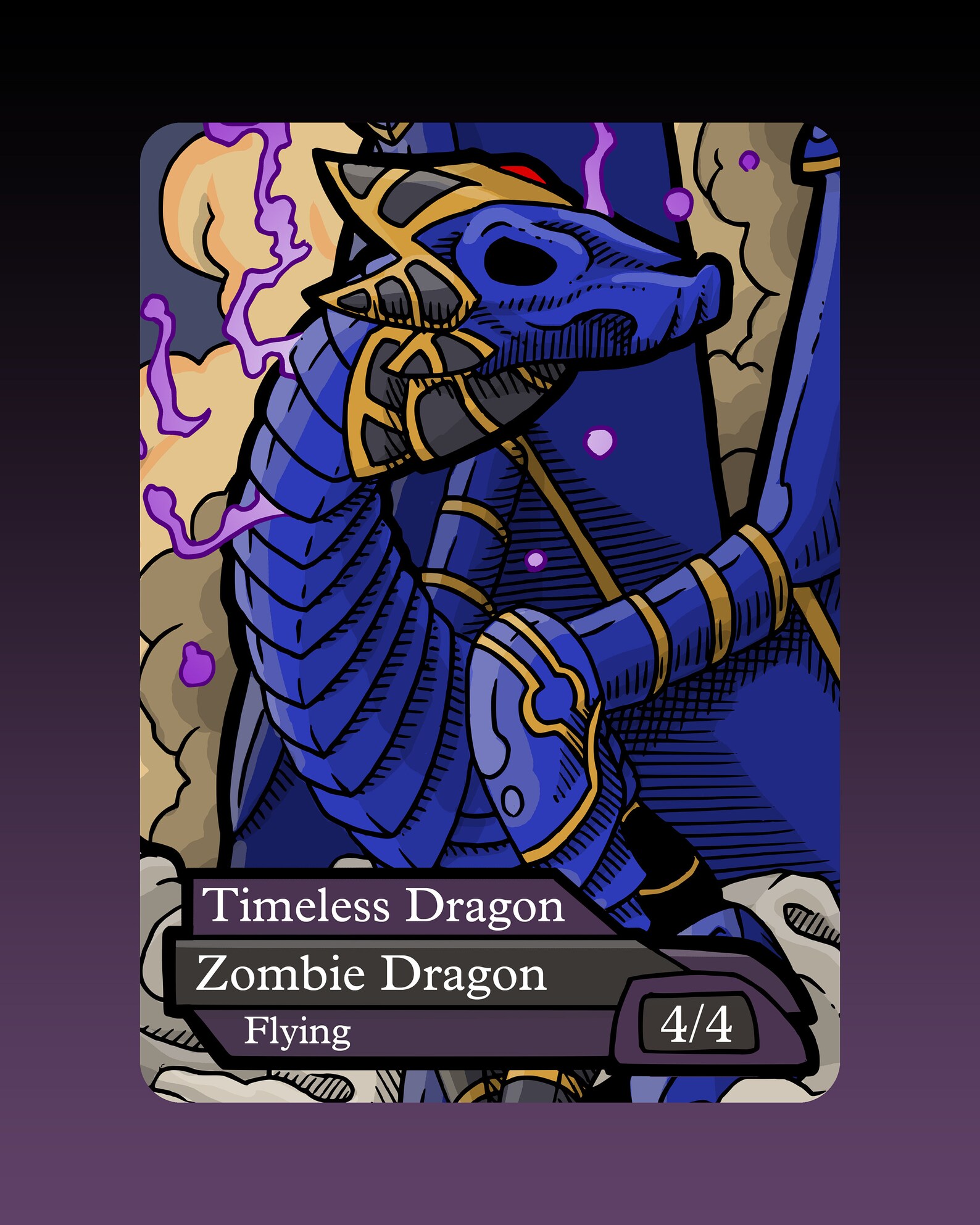 Timeless Dragon Token Custom Altered MTG Magic the Gathering Etsy
