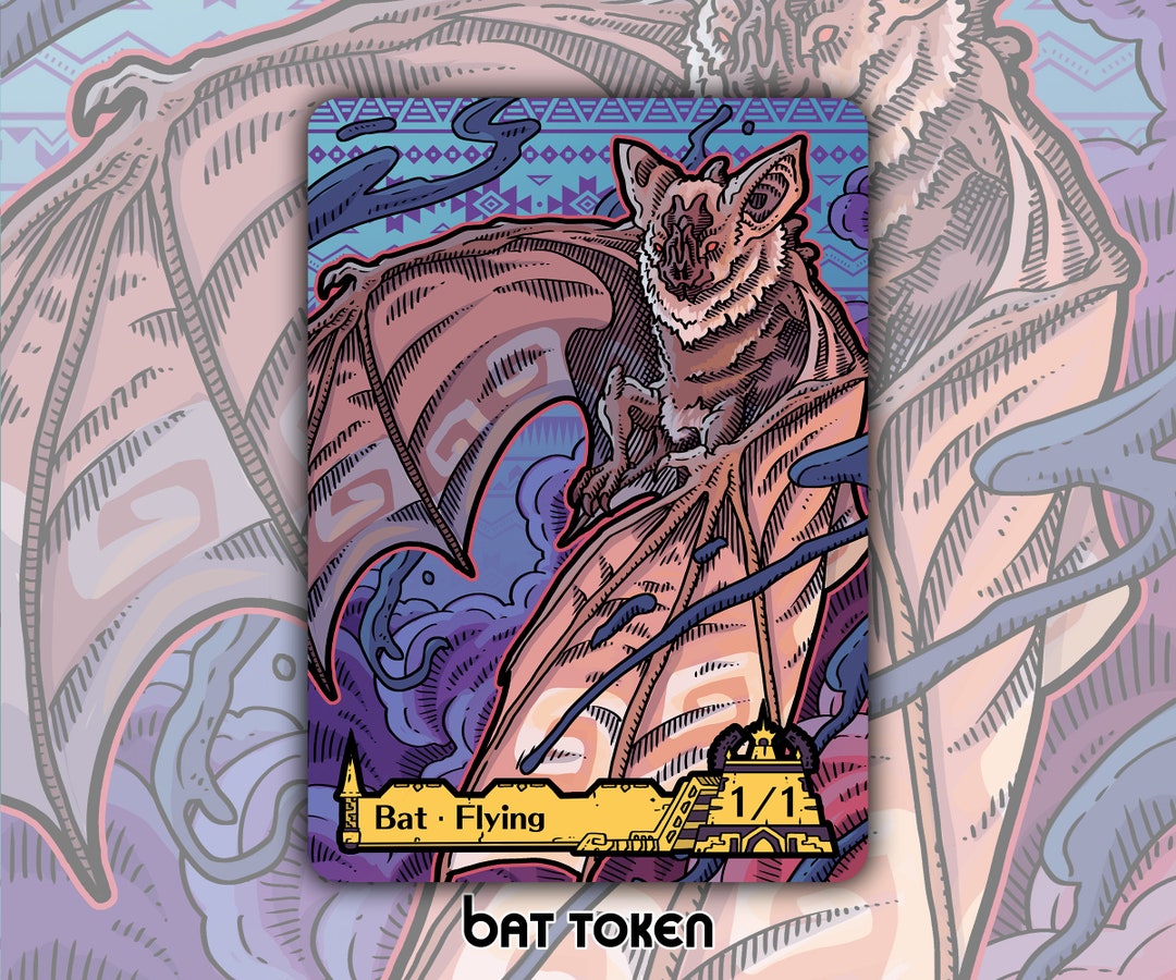 mtg cards that make bat tokens Bat Token Pack for Magic the Gathering MTG: 4 pack 1/1 Bat Tokens – The  Adventurer's Press main image 0