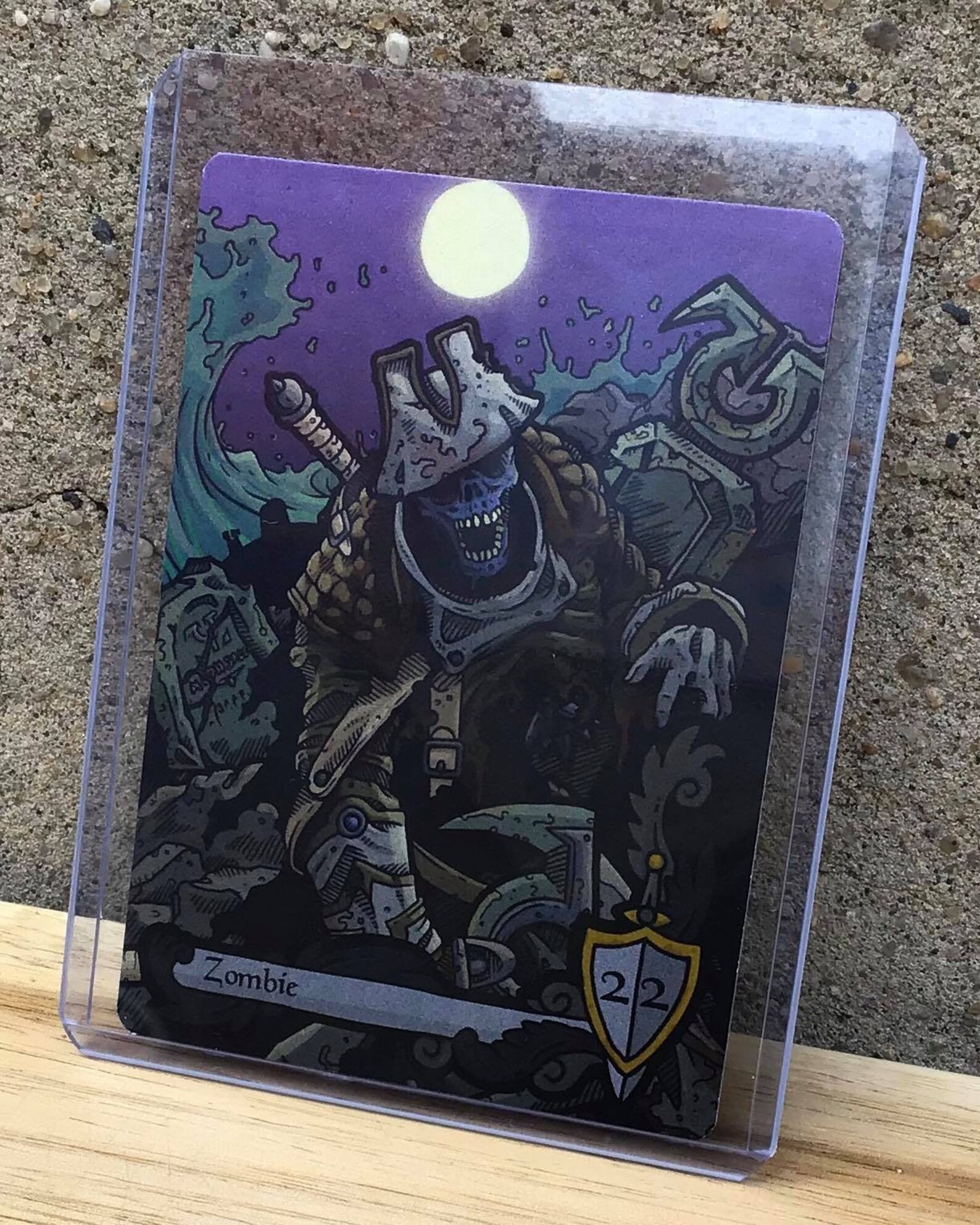 Zombie Token Custom Altered MTG Magic the Gathering Fantasy Etsy