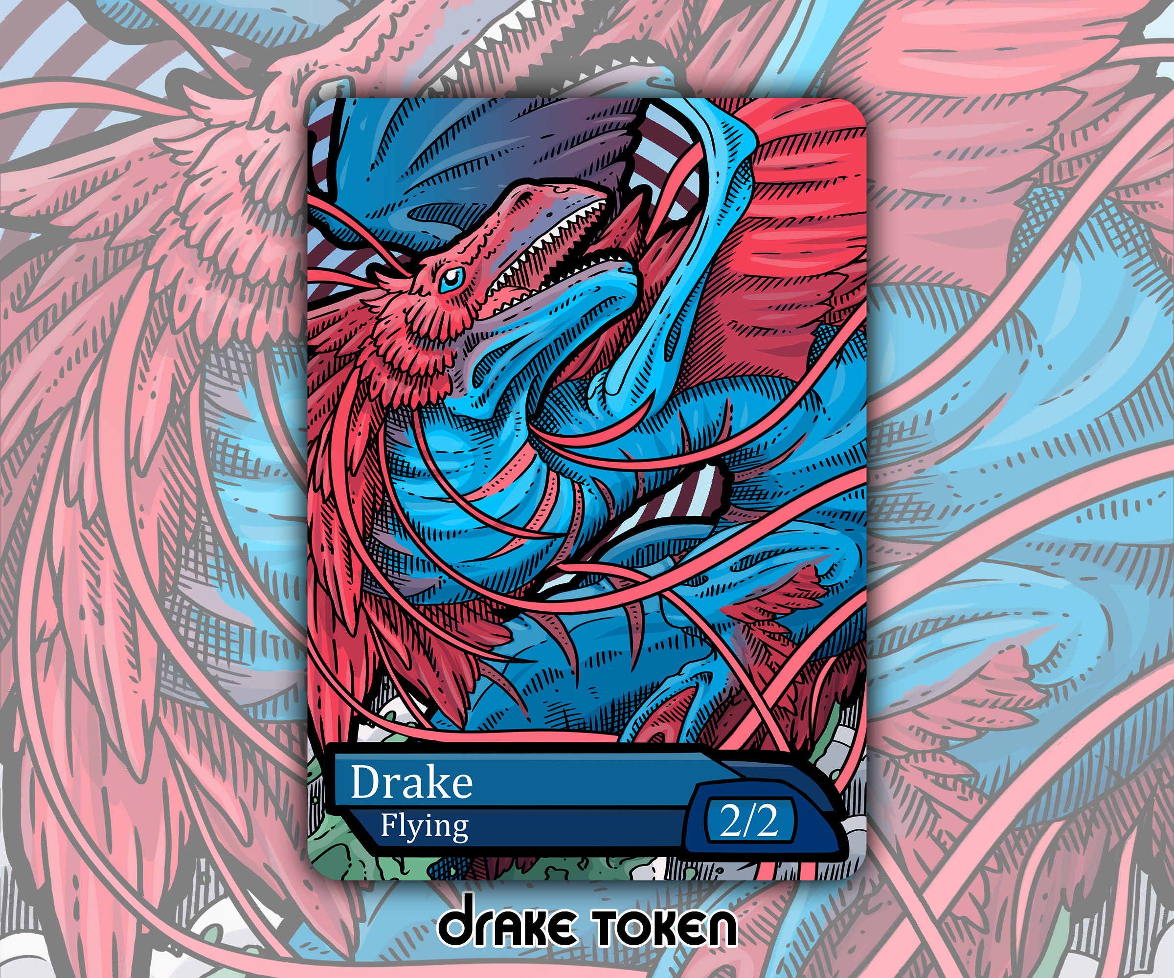 【Perth】シークレット RISER CONCERT ランダムトレカ 落下物 CLEARANCE Drake - Custom Token for Magic the Gathering Talrand - Etsy