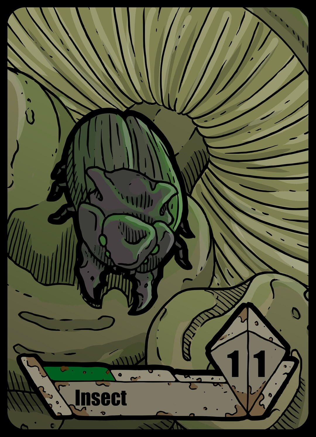 Insect Token Custom Altered MTG Magic the Gathering Fantasy Board Game ...