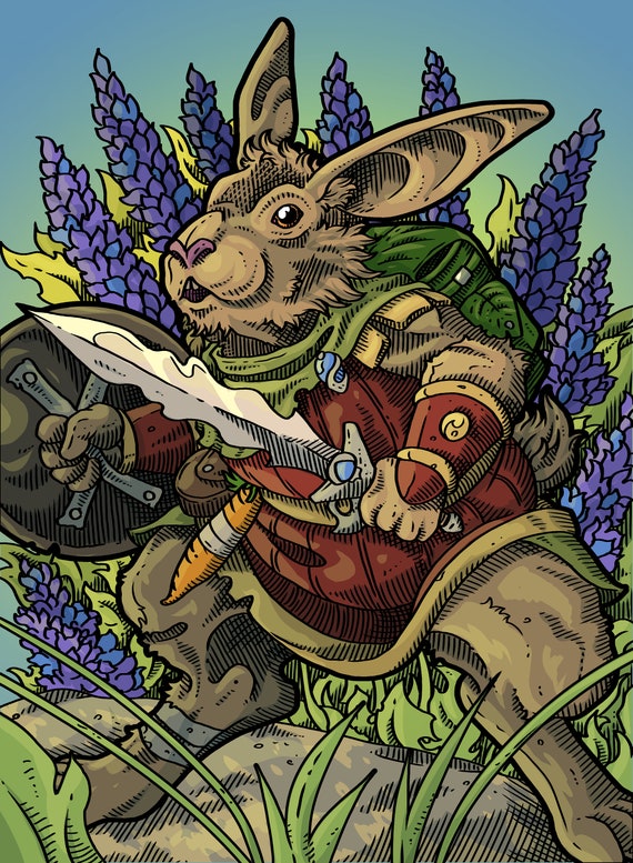 Rabbit - Custom Token for Magic the Gathering White 1/1