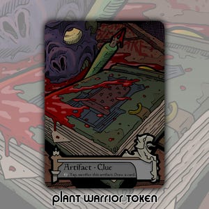 Ficha de pista - Juego de mesa de fantasía personalizado de MTG Magic the Gathering Innistrad, cartas coleccionables, Commander Horror Gothic Shadows