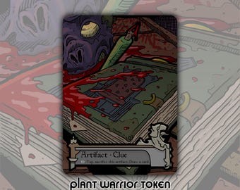 Clue Token - Custom MTG Magic the Gathering Innistrad Fantasy Board Game Card Gaming Collectible Commander Horror Gothic Shadows