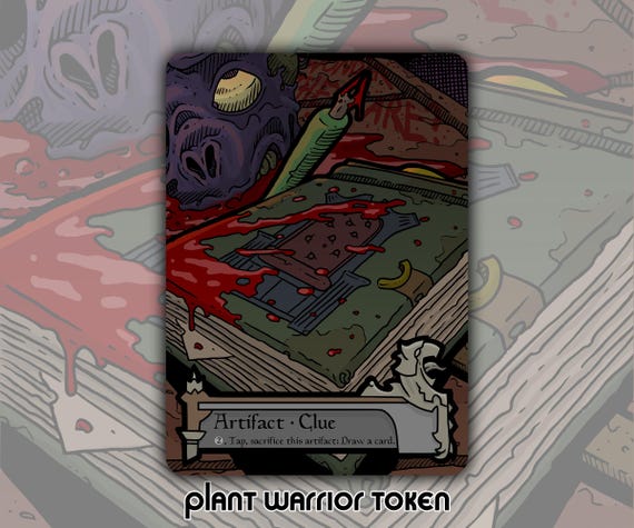 mtg clue token cards (015/018) [Shadows over Innistrad Tokens] Clue token - Indice jeton