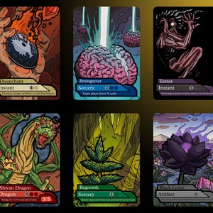 Garth One-Eye - 6 fichas personalizadas de Modern Horizons 2 para el juego de mesa Magic The Gathering MTG Fantasy, copia de cartas coleccionables para juegos, DnD EDH Commander