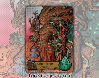 Forest Dryad - Custom Token for Magic the Gathering