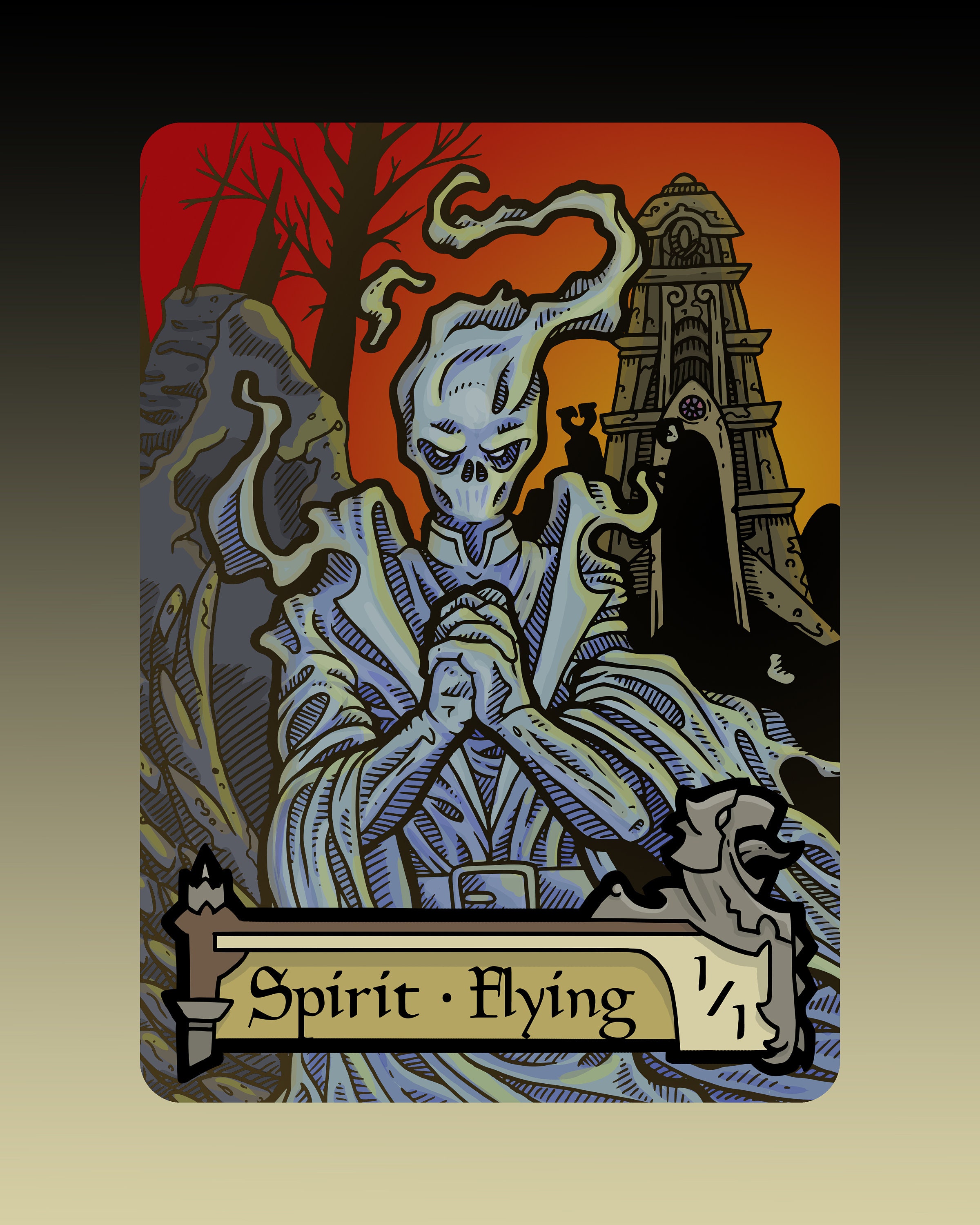 Spirit - Custom Token for Magic the Gathering - Etsy