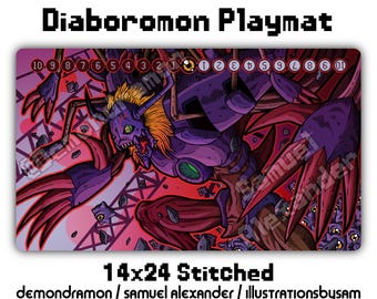 クリアランス サクヤモン プレイマット - 14x24 デジモンカードゲーム