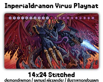 ディアボロモン プレイマット - 14x24 デジモンカードゲーム DCG