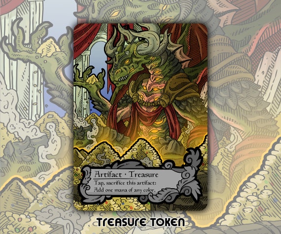 Treasure - Custom Token for Magic the Gathering Eldraine Korvold