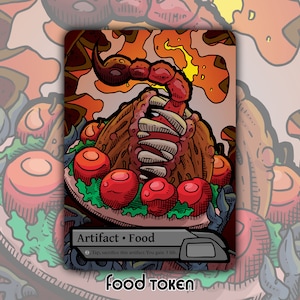 CLEARANCE Food Token - Custom Altered MTG Magic the Gathering Fantasy Board Game Card Gaming Collectible MH2 Modern Horizons Artifact Asmor