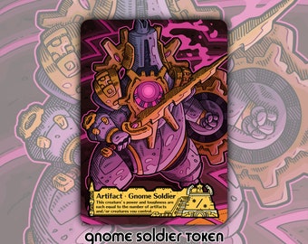 Gnome Soldier - Custom Token for Magic the Gathering