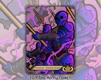 Zombie Army - Custom Copy Token for Magic the Gathering Black War