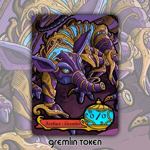 OFERTA Ficha Gremlin - Cartas coleccionables personalizadas para juegos de mesa de fantasía Magic the Gathering de MTG, artefacto Commander, Kaladesh Gimbal MOM