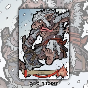 Ficha de duende - Juego de cartas de fantasía para el juego de mesa MTG Magic the Gathering, Tarkir coleccionable, modificado a medida
