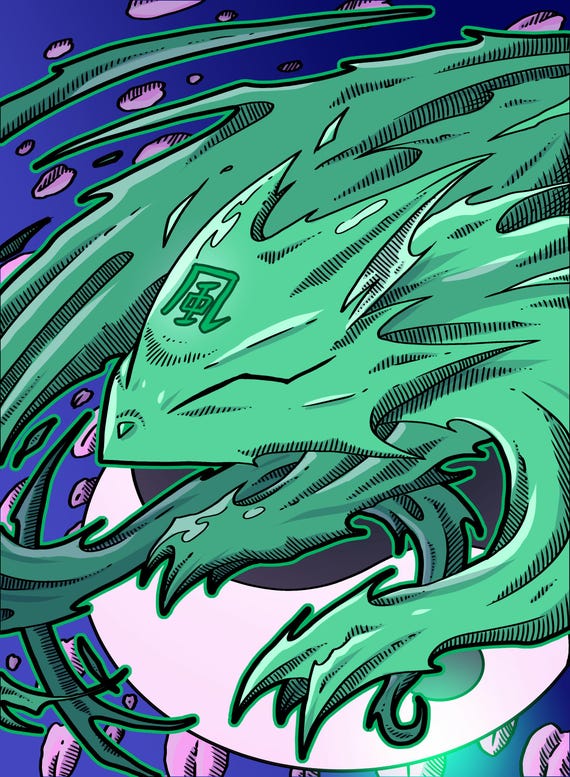 4 Pipe Fox Tokens - Digimon Card Game Yellow - Sakuyamon X Taomon