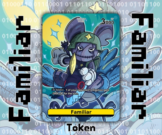 Familiar Token - Digimon Card Game Yellow - Cendrillmon Chaperomon  Shoeshoemon Shoemon Fable Waltz Liberator Puppet - Etsy