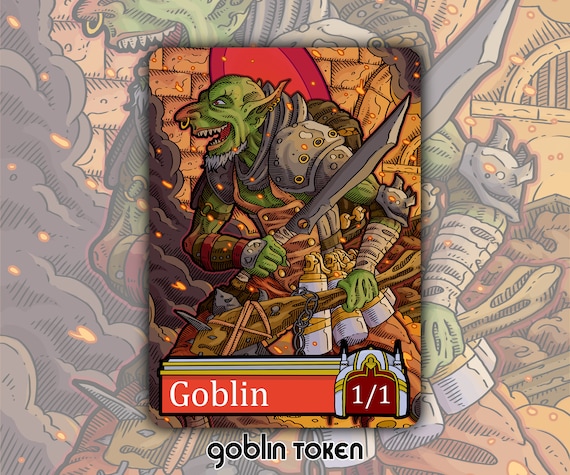 mtg goblin token cards Amazon.com: Magic: The Gathering - Goblin Token // Emblem - Wrenn and Six  Token main image 0