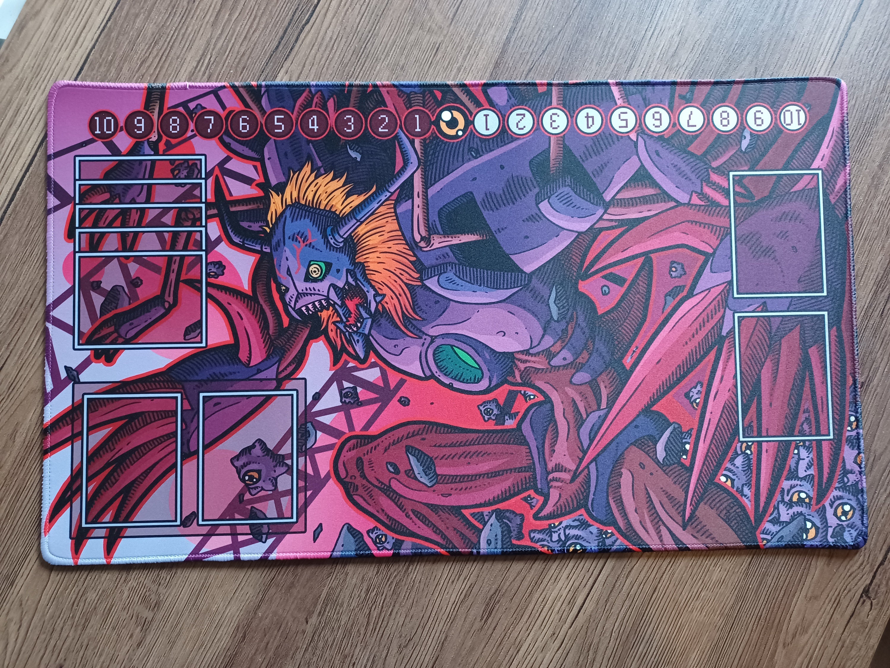 ディアボロモン プレイマット - 14x24 デジモンカードゲーム DCG