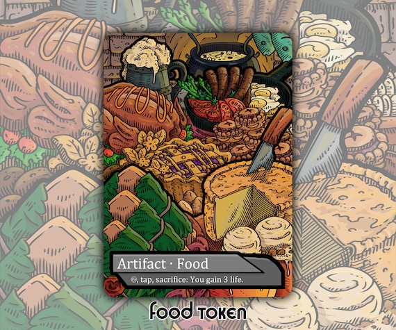 mtg cards that prevent life gain Magic The Gathering - Foundations Tokens - Food main image 0