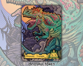 Dinosaur - Custom Token for Magic the Gathering Ghalta Malvern