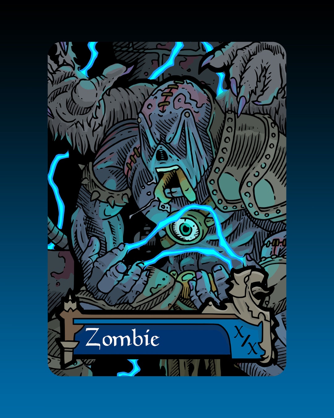 CLEARANCE Zombie Token Custom MTG Magic the Gathering Innistrad Fantasy ...