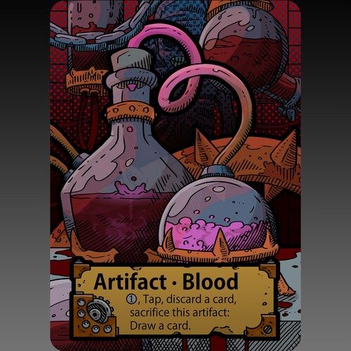 Blood Token Custom MTG Magic the Gathering Innistrad Fantasy Etsy