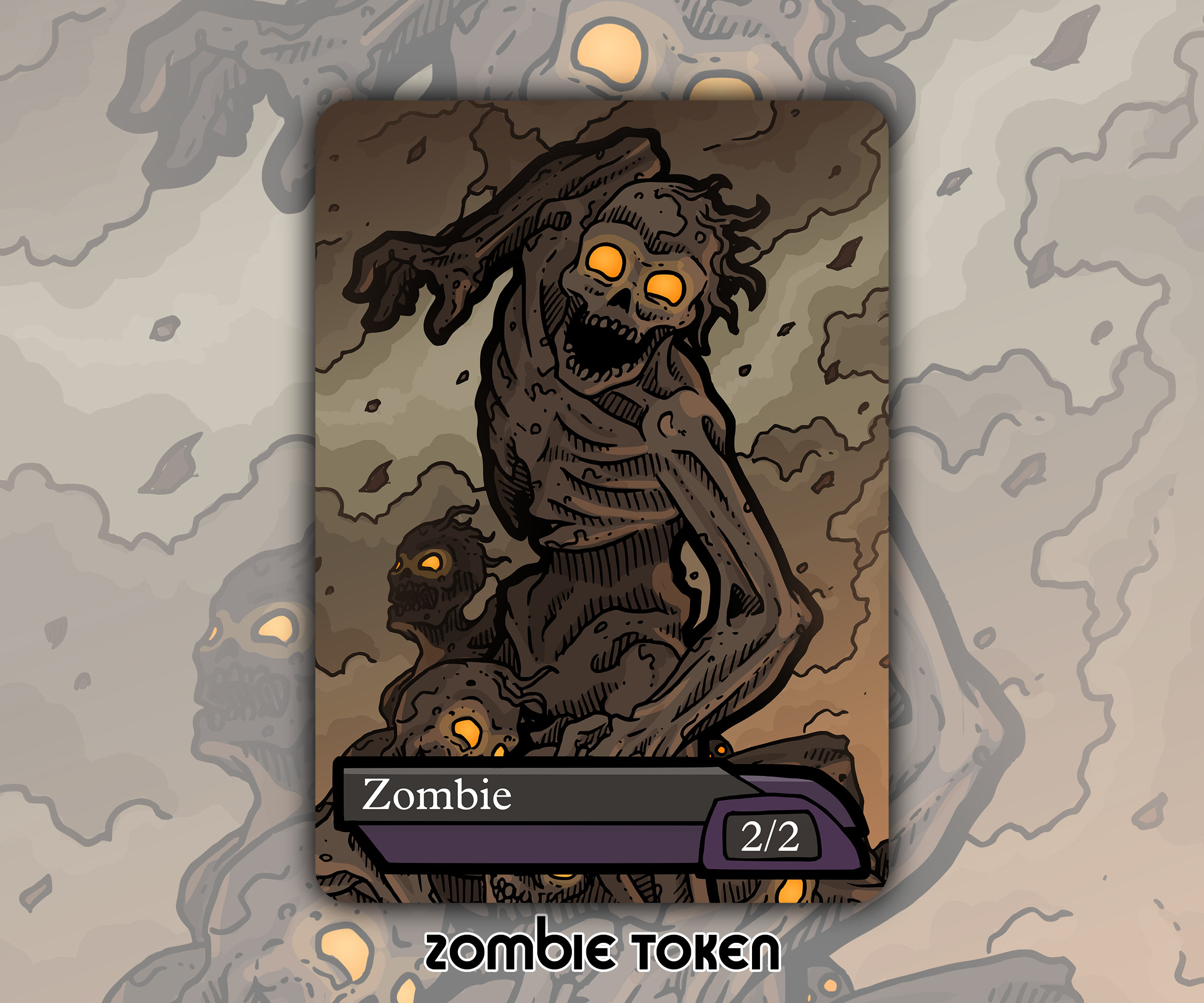 CLEARANCE Zombie - Custom Token for Magic the Gathering Horizons