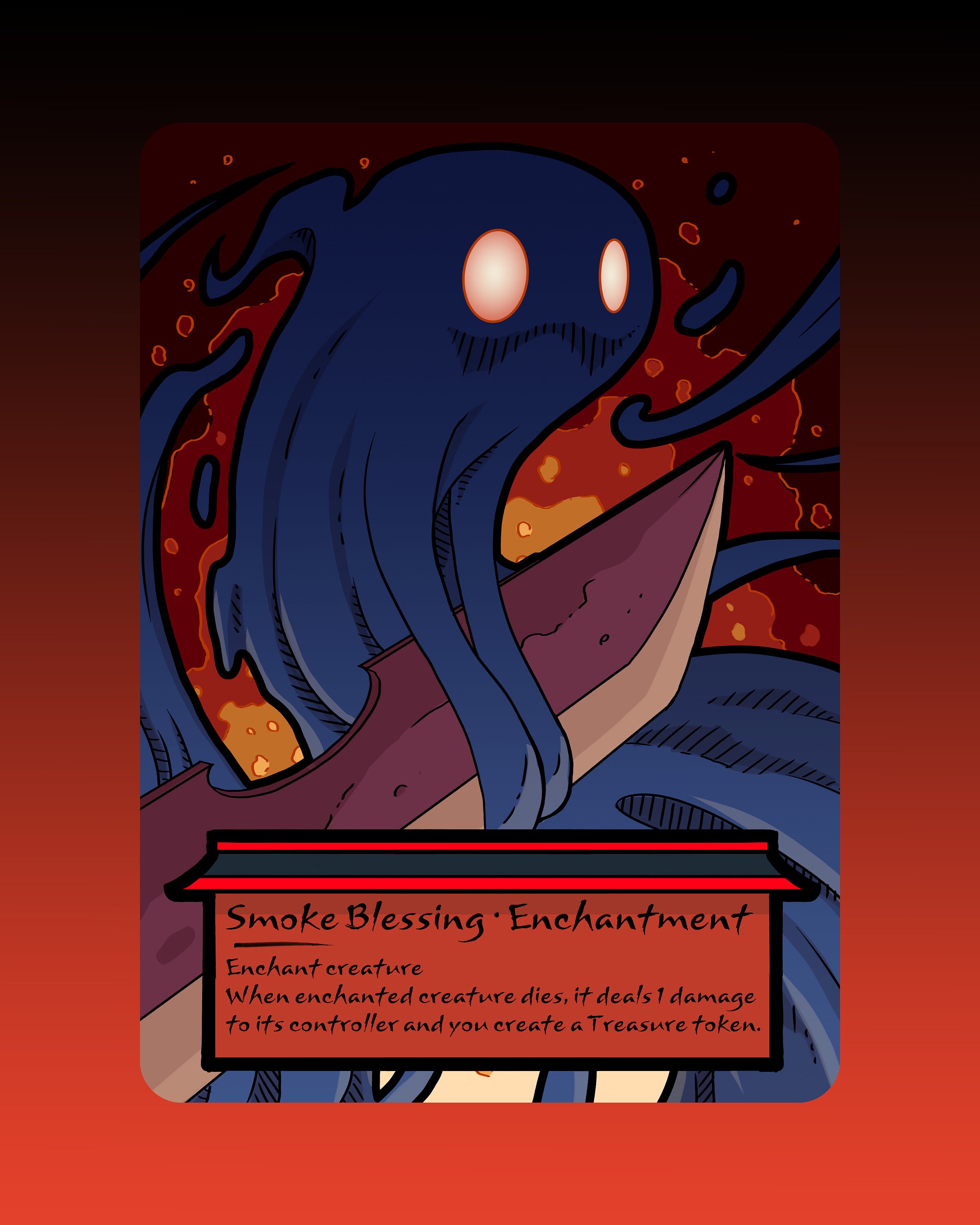 CLEARANCE Smoke Blessing Token Custom Altered MTG Magic the - Etsy