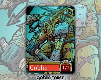 CLEARANCE Goblin Token - Custom Altered MTG Magic the Gathering Fantasy Board Game Card Gaming Set Collectible Krenko