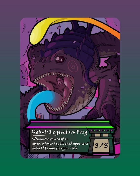 Keimi - Custom Token for Magic the Gathering Frog Tatsunari - Etsy