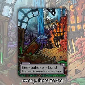 Überall Token - Individuell veränderte MTG Magic the Gathering Fantasy Brettspiel Karte Gaming Set Sammlerstück Duskmourn Overloren Hauntwoods