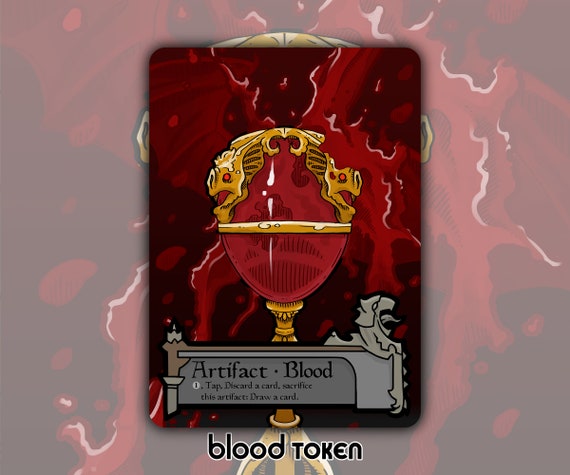 CLEARANCE Blood Token - Custom MTG Magic the Gathering Innistrad Fantasy  Board Game Card Gaming Collectible Dnd Commander Horror Gothic Dark - Etsy  Sweden