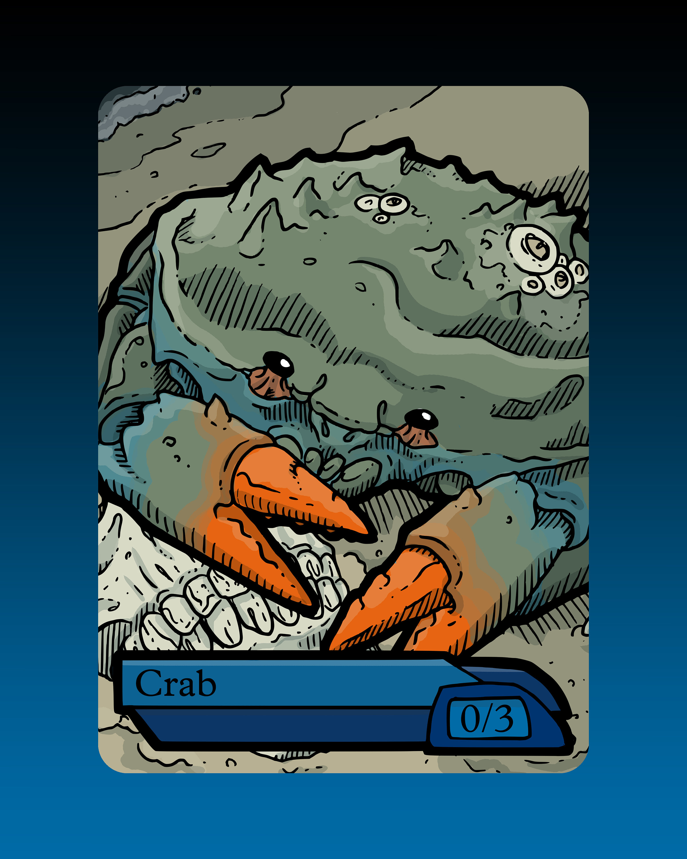 Crab Token Custom Altered Mtg Magic The Gathering Fantasy Etsy Crab Token Custom Altered Mtg Magic The Gathering Fantasy Etsy