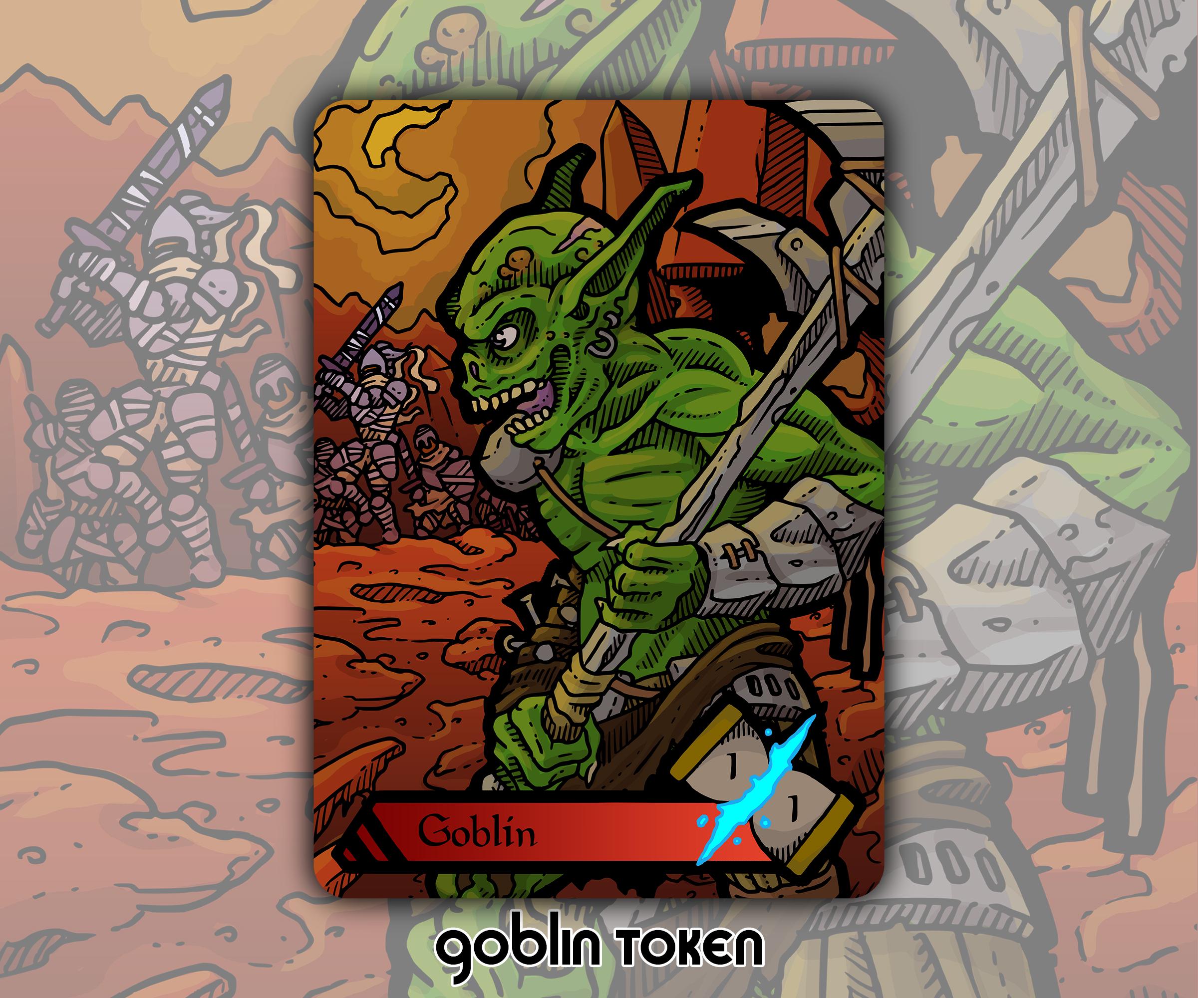 CLEARANCE Goblin - Custom Token for Magic the Gathering Time