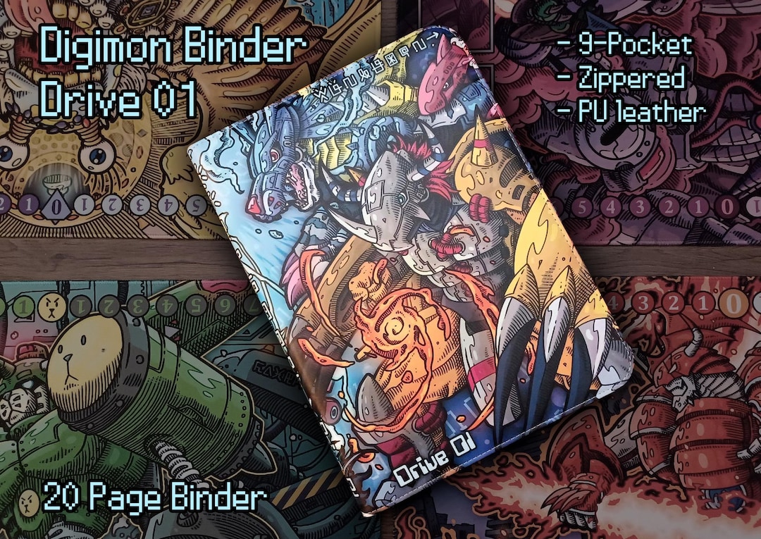 Digimon Binder - Drive 01 - 9-pocket Zippered Card Game DCG Storage - New Evolution Ultimate Power Union Impact - Greymon Garurumon - Etsy Digimon Binder - Drive 01 - 9-pocket Zippered Card Game DCG Storage - New Evolution Ultimate Power Union Impact - Greymon Garurumon - Etsy
