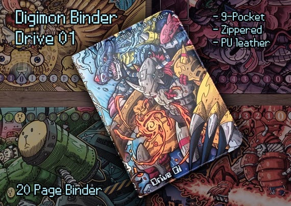 Digimon Binder - Drive 01 - 9-pocket Zippered Card Game DCG Storage - New Evolution Ultimate Power Union Impact - Greymon Garurumon - Etsy Digimon Binder - Drive 01 - 9-pocket Zippered Card Game DCG Storage - New Evolution Ultimate Power Union Impact - Greymon Garurumon - Etsy
