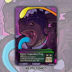 Keimi  - Custom Token for Magic the Gathering Frog Tatsunari