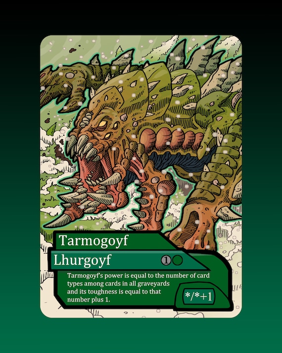 Tarmogoyf - Custom Token for Magic the Gathering Dominaria Disa - Etsy  Australia