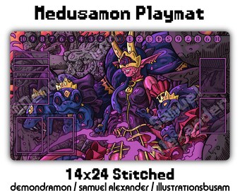 メデューサモン プレイマット - 14x24 デジモンカードゲーム DCG