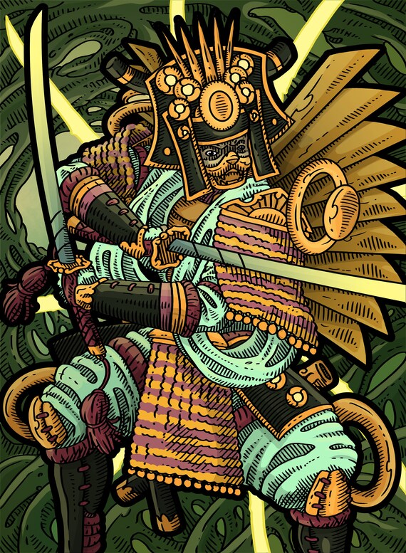 Samurai - Custom Token for Magic the Gathering White 2/2 Kamigawa
