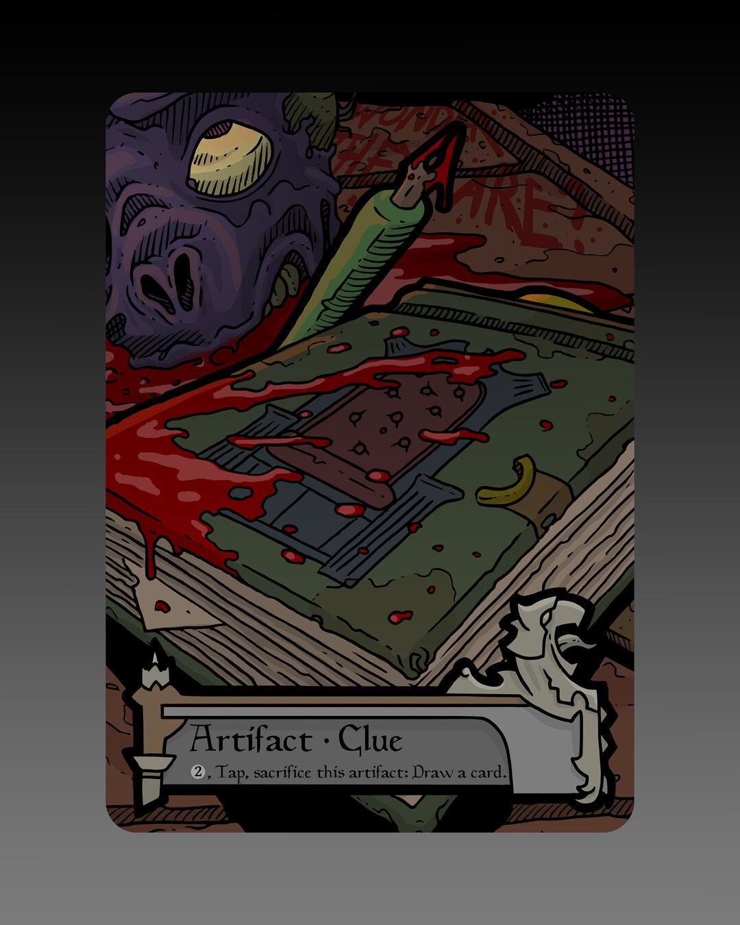 Clue Token Custom MTG Magic the Gathering Innistrad Fantasy Board Game
