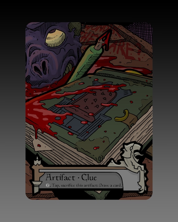 Buy Clue Token - Custom MTG Magic the Gathering Innistrad Fantasy Board  Game Card Gaming Collectible Commander Horror Gothic Shadows Online in  India - Etsy