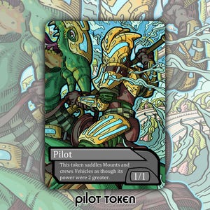 CLEARANCE Pilot Token - Individuell verändertes MTG Magic the Gathering Fantasy Brettspiel Karte Gaming Set Sammlerstück DFT Aetherdrift Flaggschiff