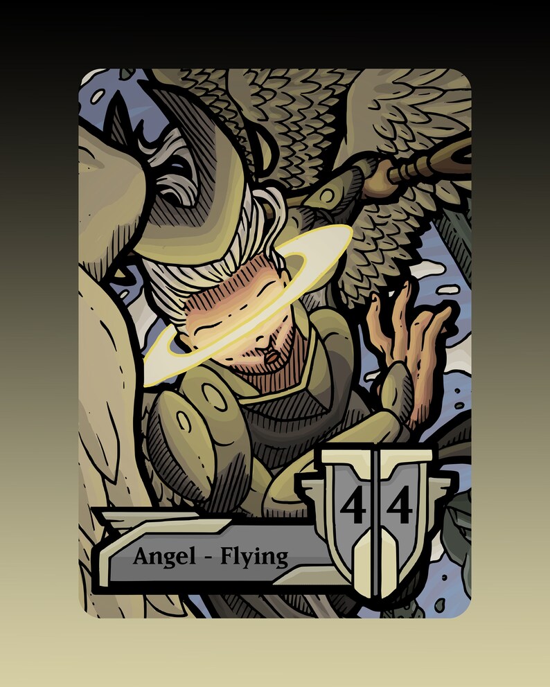 Angel Token Custom MTG Magic the Gathering Fantasy Board | Etsy