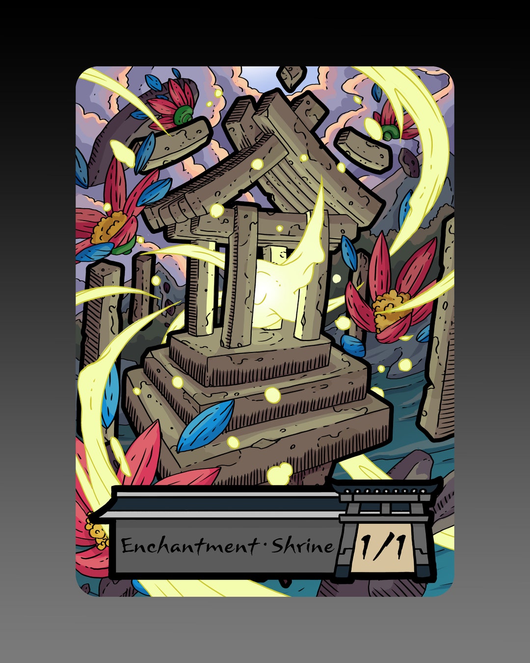 Shrine Token Custom Altered MTG Magic the Gathering Fantasy Board Game