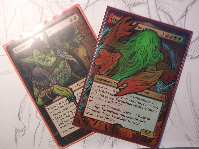 MTG Alter Sleeve Commission Custom Digital Token Magic the Etsy