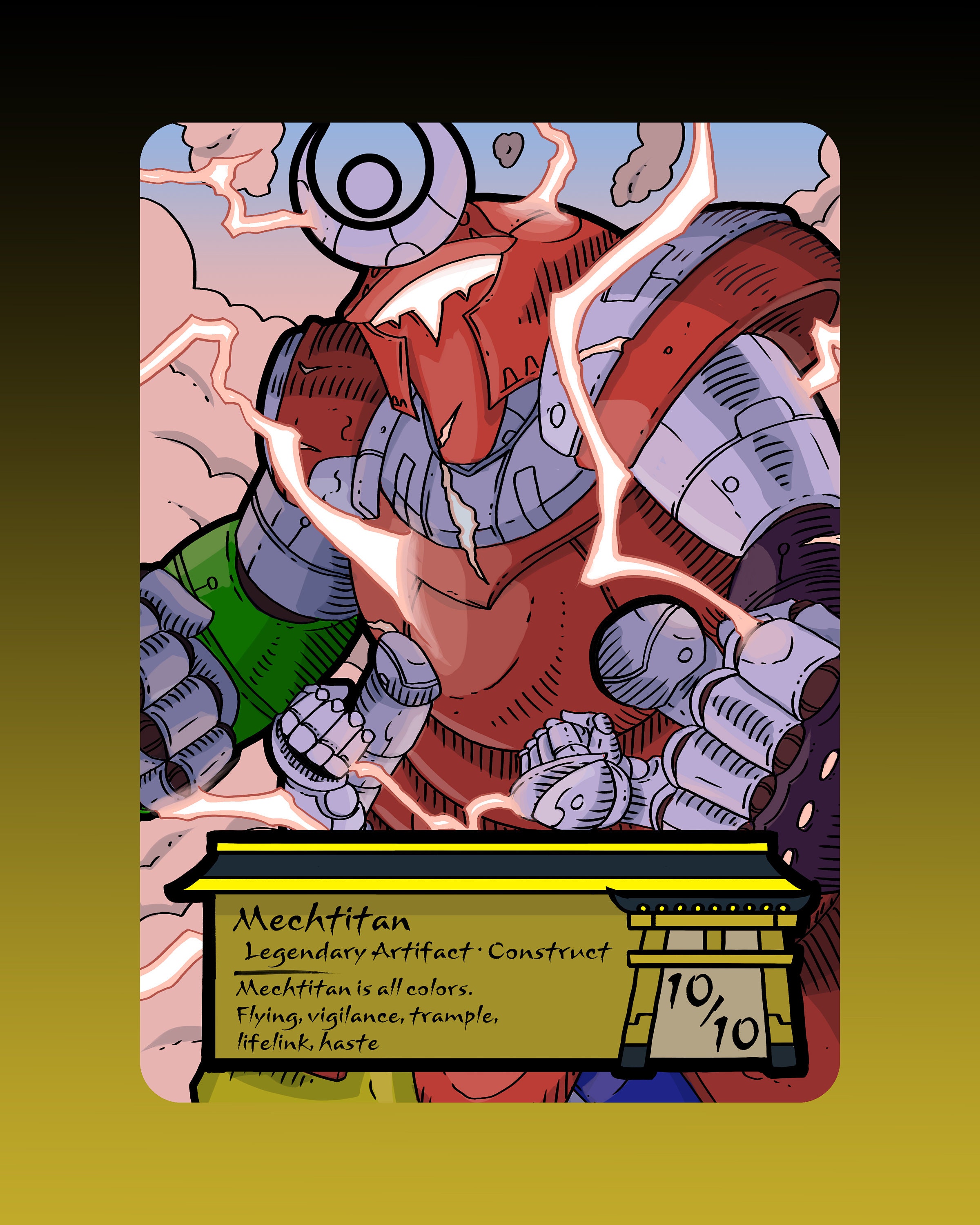 Mechtitan Token Custom Altered MTG Magic the Gathering Etsy