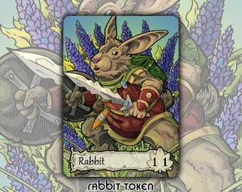 Set of 10 Bloomburrow 1/1 Copy Tokens // Illustrated Cards for